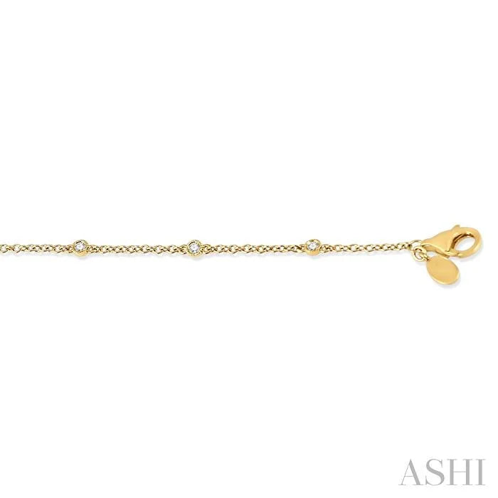 Diamond Station Chain Bracelet