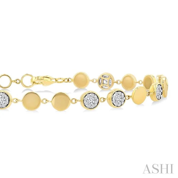Round Shape Lovebright Diamond Chain Bracelet