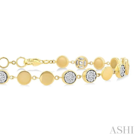 Round Shape Lovebright Diamond Chain Bracelet