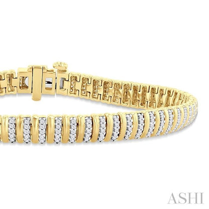 Ribbed Diamond Bracelet