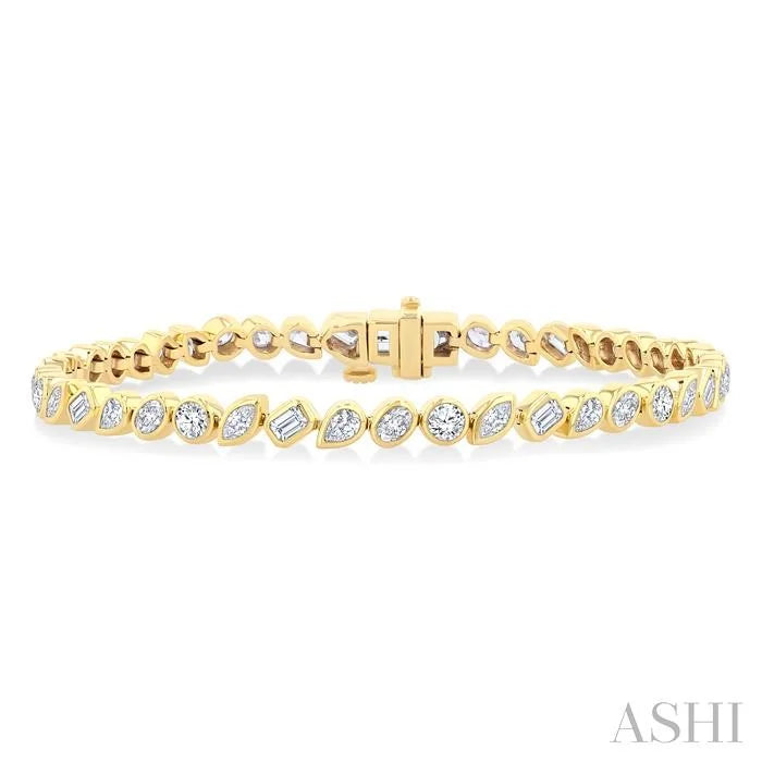 Mixed Shape Diamond Fashion Bracelet