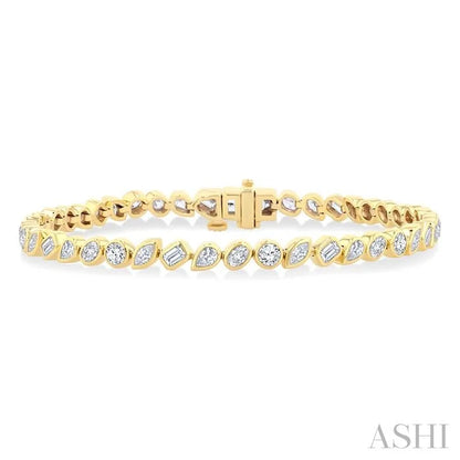 Mixed Shape Diamond Fashion Bracelet