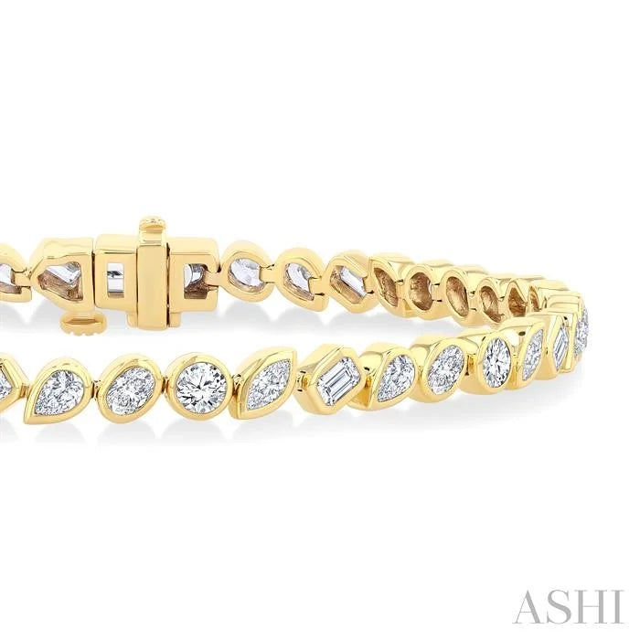 Mixed Shape Diamond Fashion Bracelet