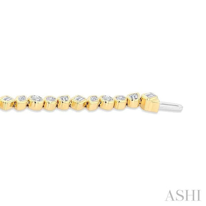 Mixed Shape Diamond Fashion Bracelet