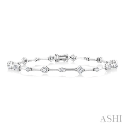Mixed Shape Diamond Bracelet