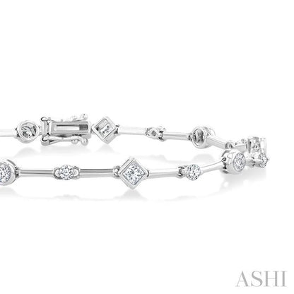 Mixed Shape Diamond Bracelet