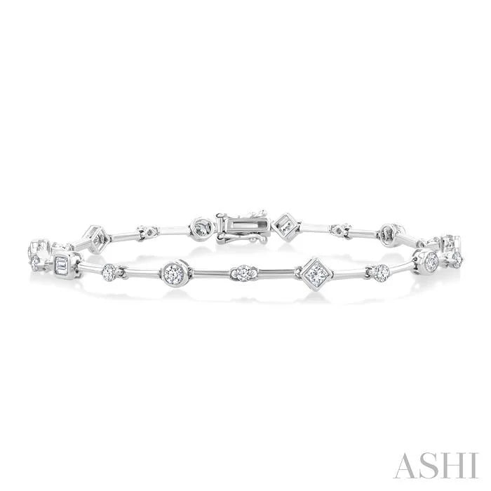 Mixed Shape Diamond Bracelet