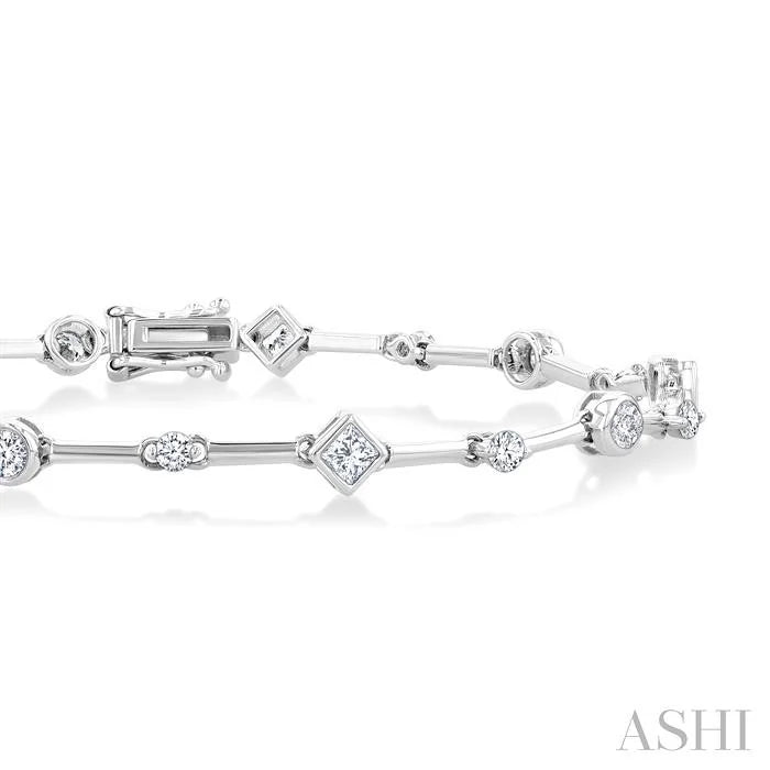 Mixed Shape Diamond Bracelet
