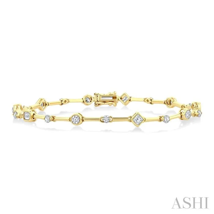 Mixed Shape Diamond Bracelet