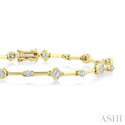 Mixed Shape Diamond Bracelet