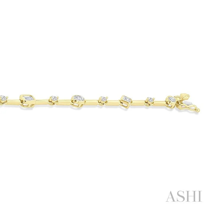 Mixed Shape Diamond Bracelet