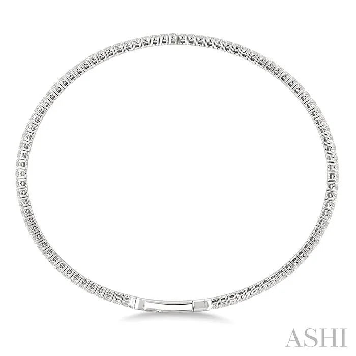 Diamond Fullway Straight Flex Bangle