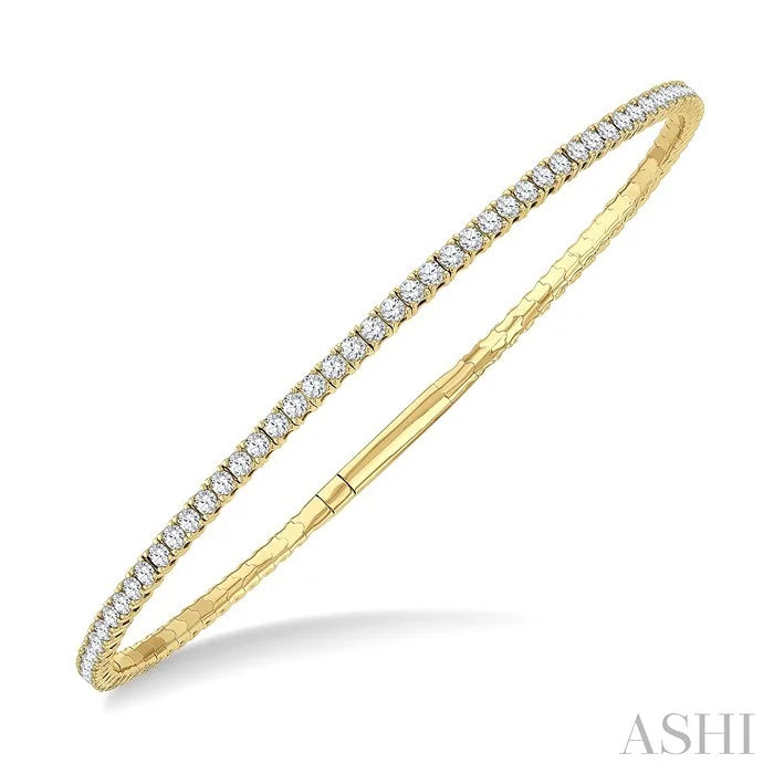 Diamond Fullway Straight Flex Bangle