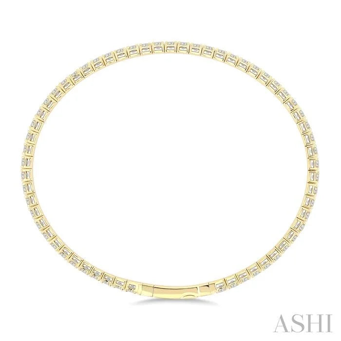 Diamond Fullway Straight Flex Bangle