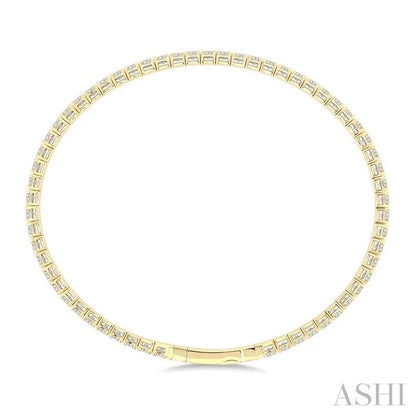 Diamond Fullway Straight Flex Bangle