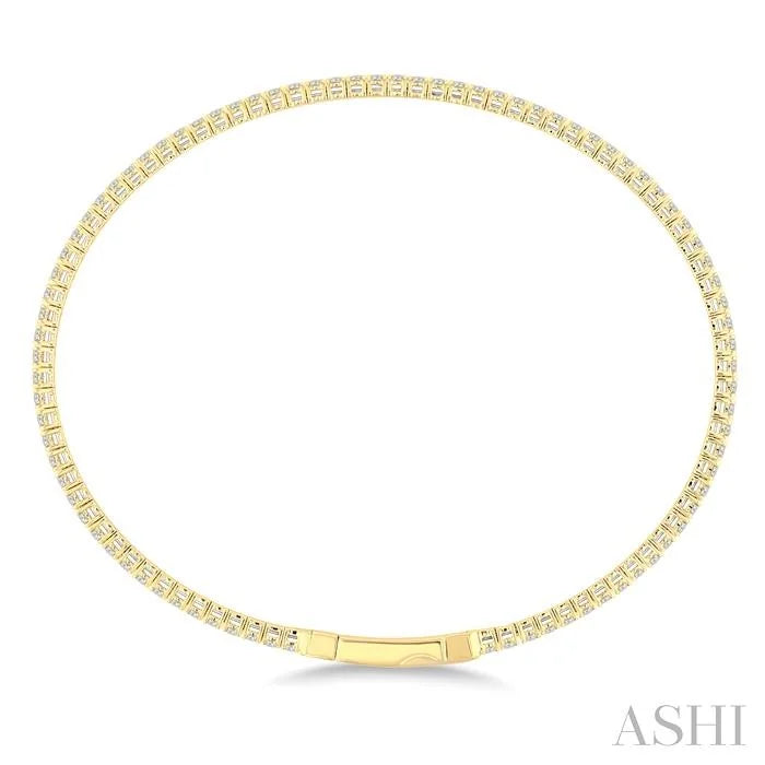 Diamond Fullway Straight Flex Bangle