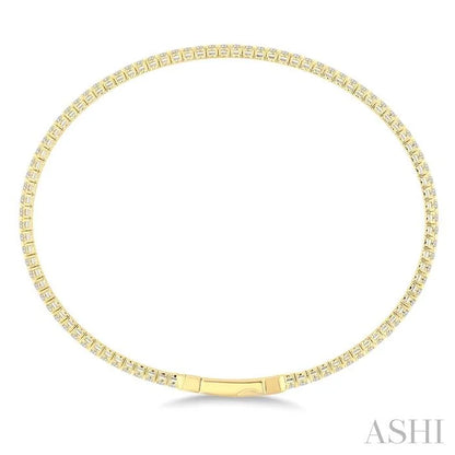 Diamond Fullway Straight Flex Bangle