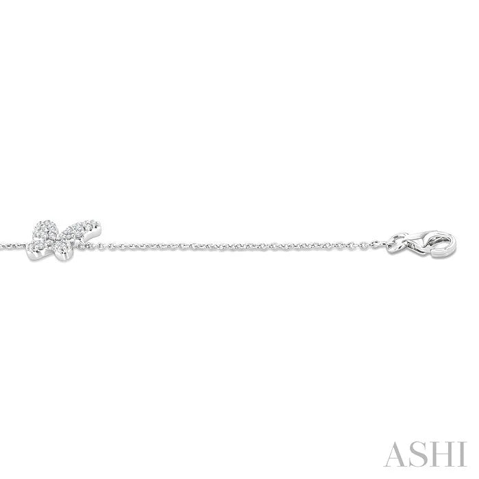 Butterfly Petite Diamond Fashion Chain Bracelet
