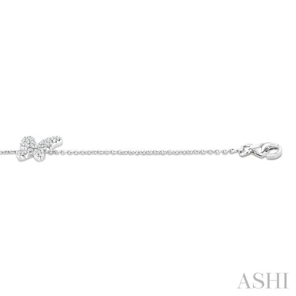 Butterfly Petite Diamond Fashion Chain Bracelet