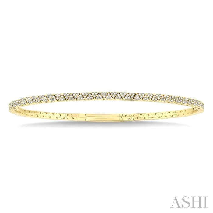 Diamond Pave Flex Bangle
