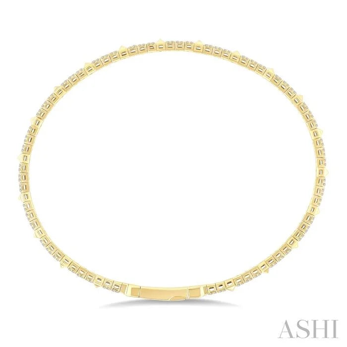 Diamond Pave Flex Bangle