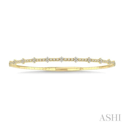 Fullway Diamond Starburst Flex Bangle