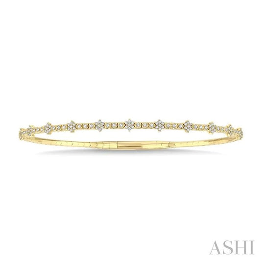 Fullway Diamond Starburst Flex Bangle