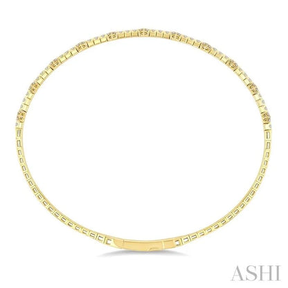 Fullway Diamond Starburst Flex Bangle