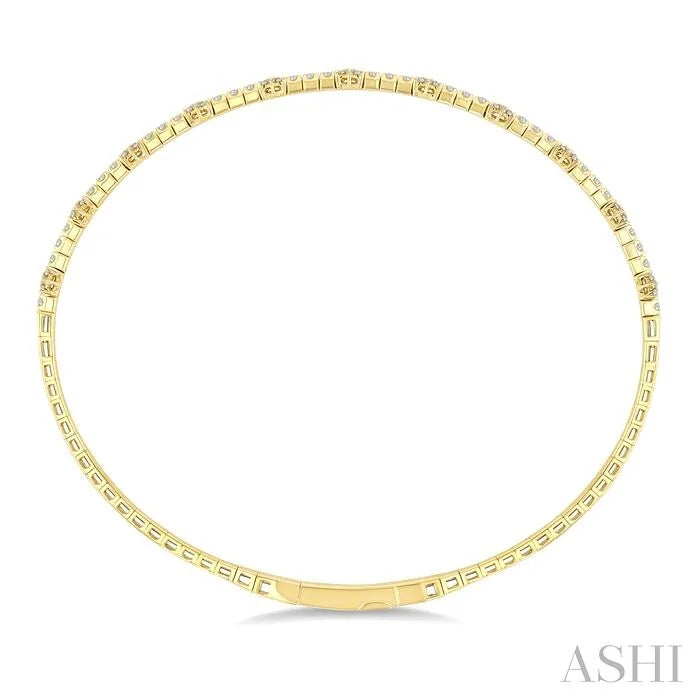 Fullway Diamond Starburst Flex Bangle