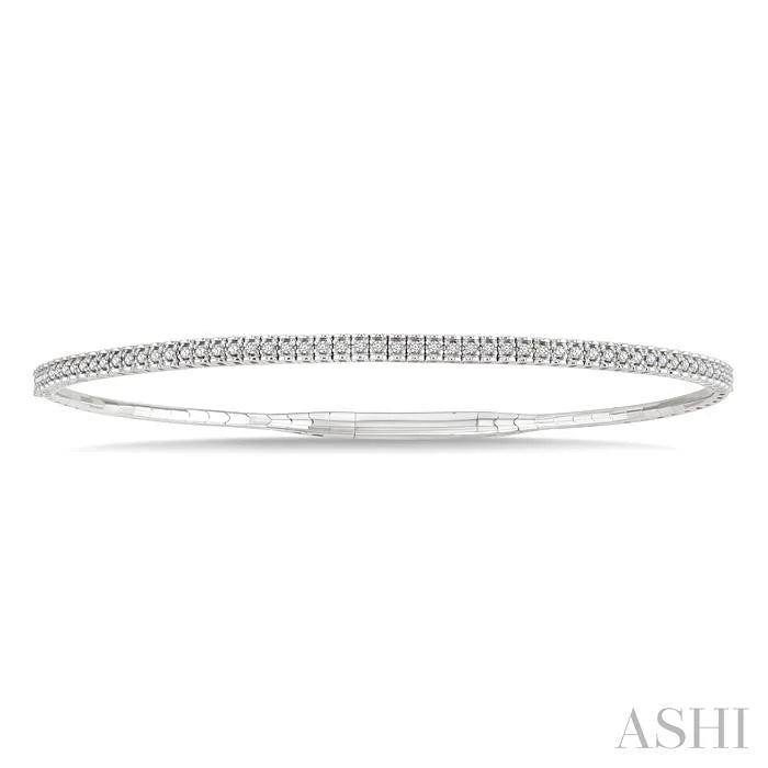 Halfway Diamond Flex Bangle