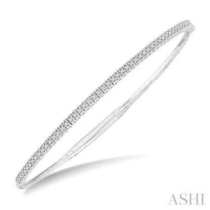 Halfway Diamond Flex Bangle