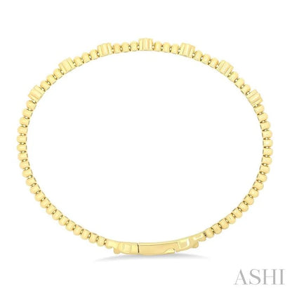 Bead Bijoux Clover Diamond Fashion Flex Bangle