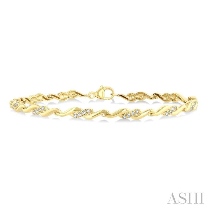 Diamond Swirl Fashion Bracelet