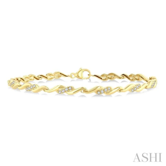 Diamond Swirl Fashion Bracelet