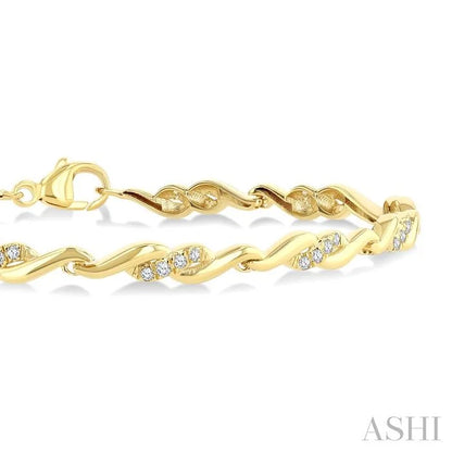Diamond Swirl Fashion Bracelet