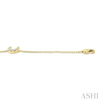Moon Petite Diamond Fashion Chain Bracelet