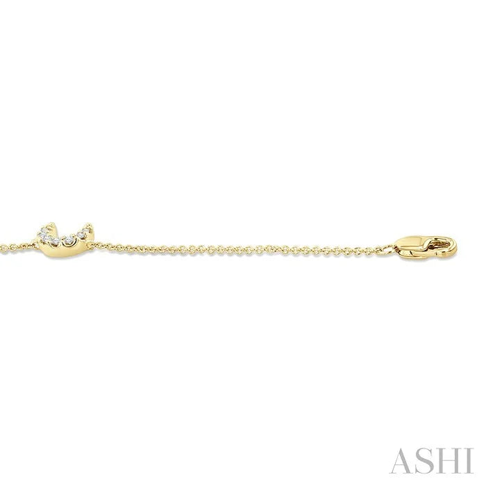 Moon Petite Diamond Fashion Chain Bracelet