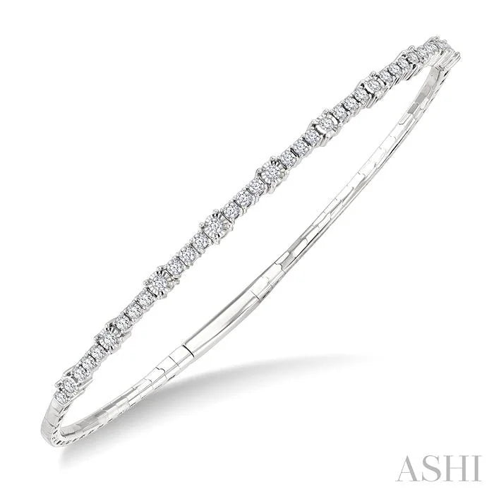 Illusion Diamond Flex Bangle