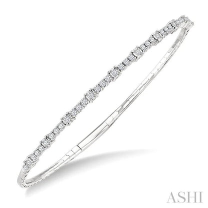 Illusion Diamond Flex Bangle
