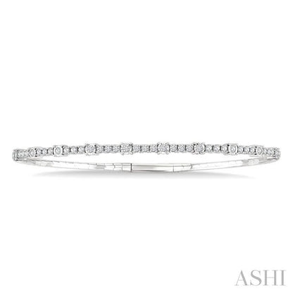 Illusion Diamond Flex Bangle