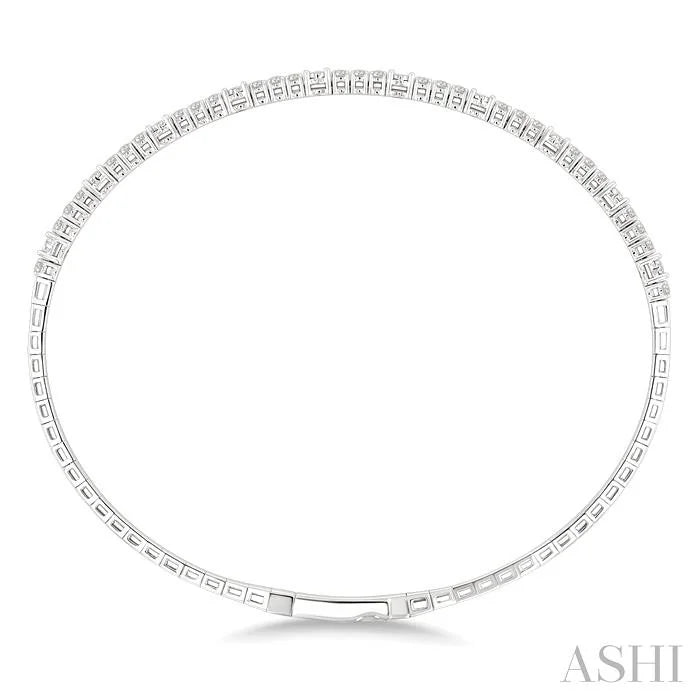 Illusion Diamond Flex Bangle