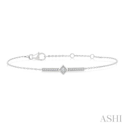 Bar Diamond Fashion Chain Bracelet