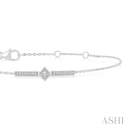 Bar Diamond Fashion Chain Bracelet