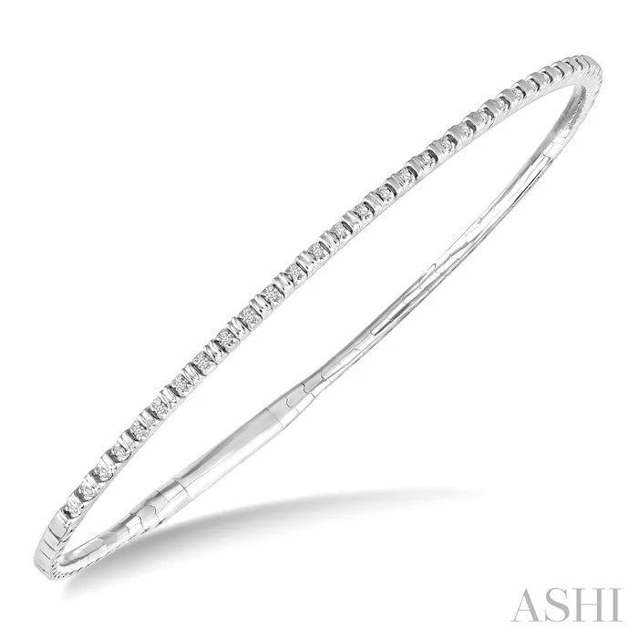 Halfway Diamond Flex Bangle