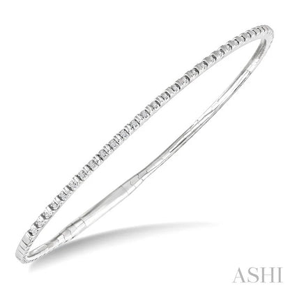 Halfway Diamond Flex Bangle