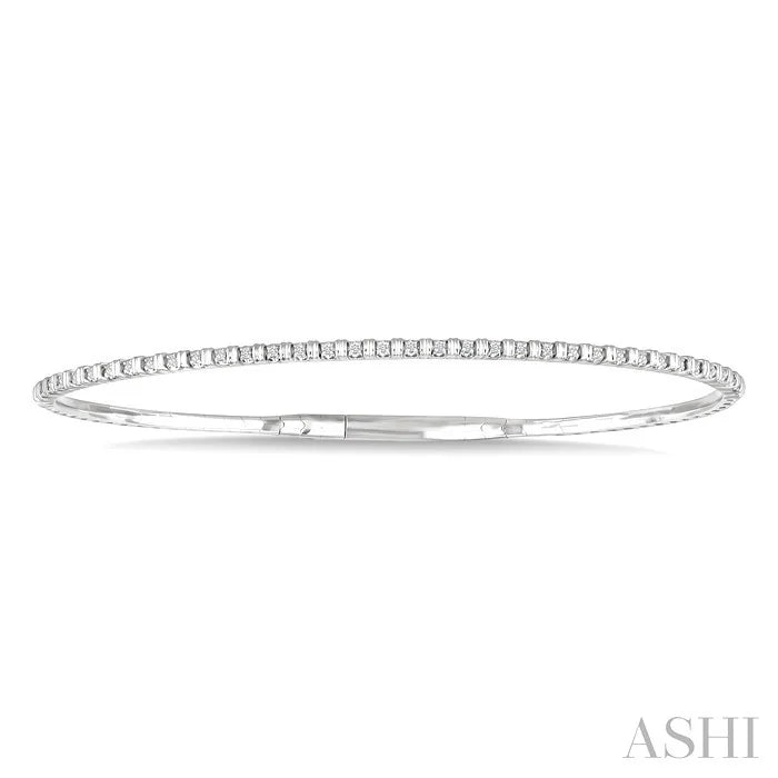 Halfway Diamond Flex Bangle