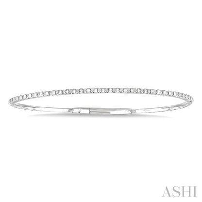 Halfway Diamond Flex Bangle