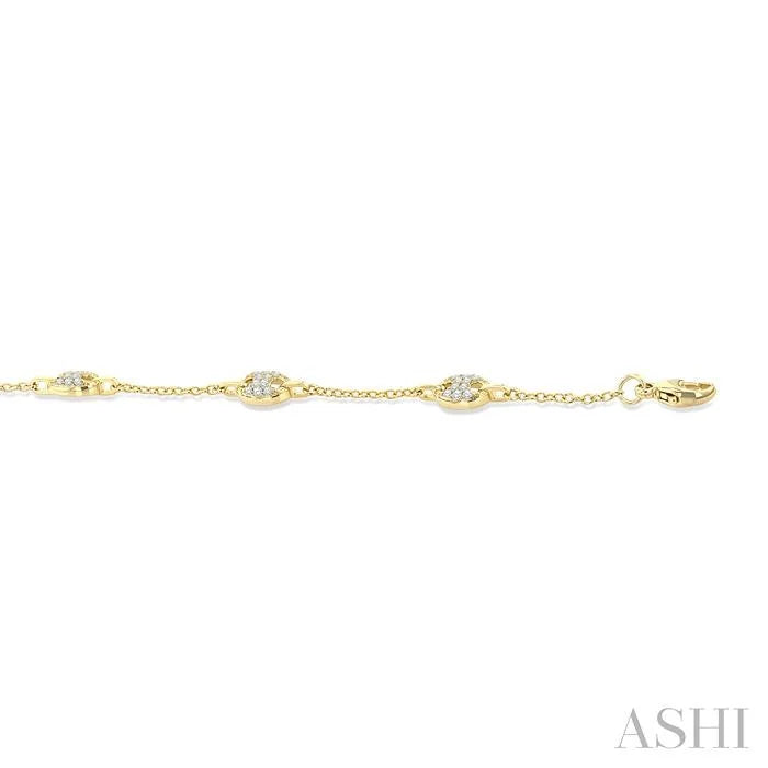 Mariner Link Diamond Station Chain Bracelet