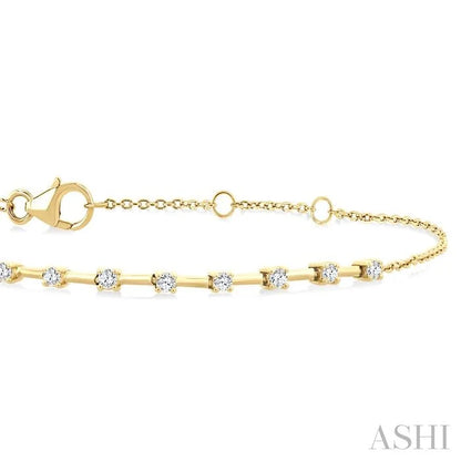 Floating Diamond Fashion Chain Bracelet