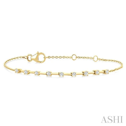 Floating Diamond Fashion Chain Bracelet